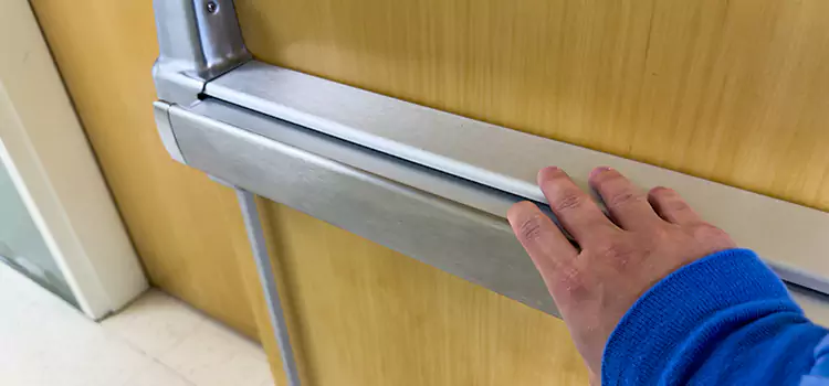 Installing a Push Bar on a Door La Vergne
